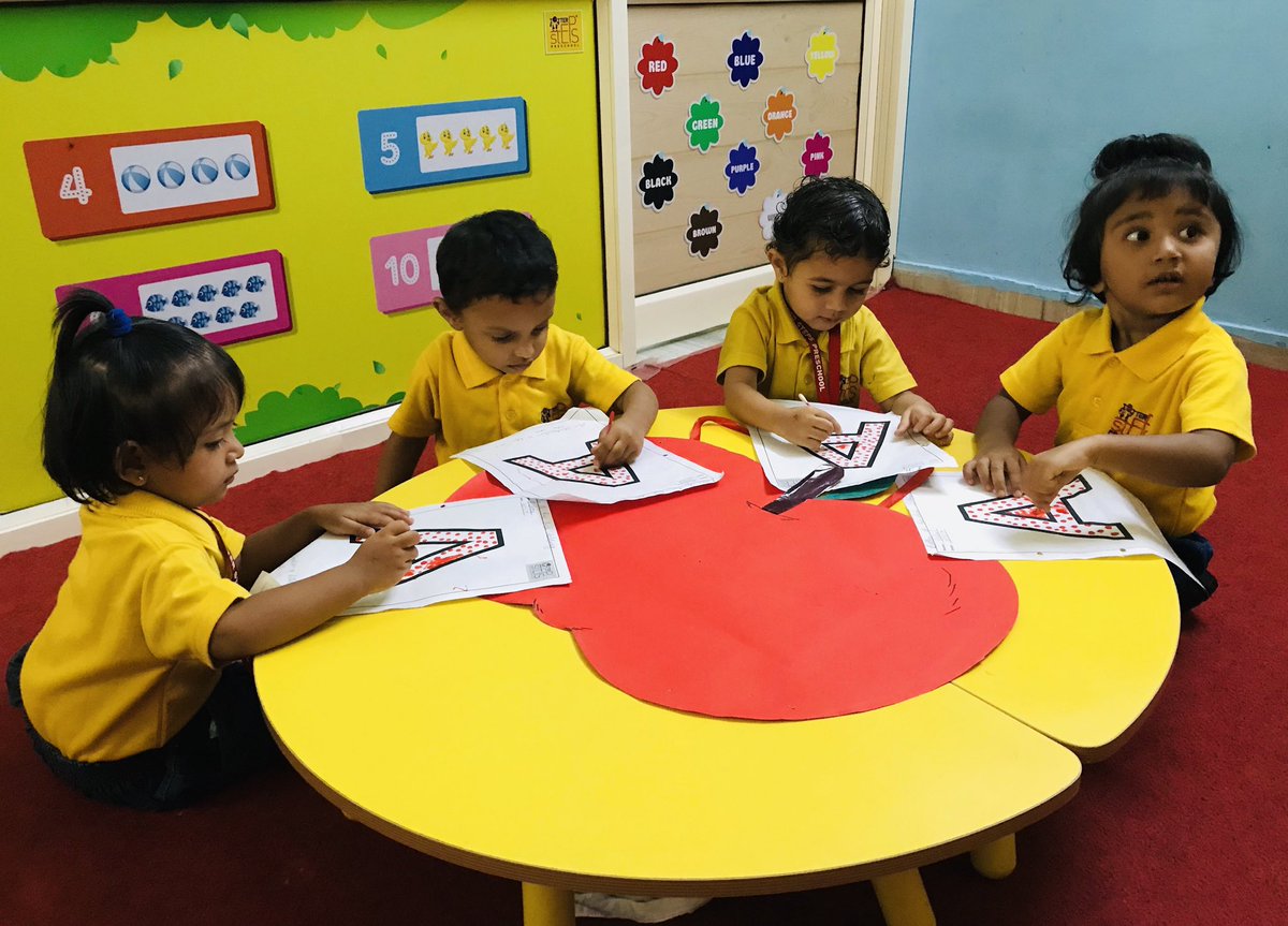tottersteps's tweet photo. Our Totters Taking their first step of learning by learning Alphabet A through a fun filled activities targeting their overall development.
#TotterSteps #Preschool #AlphabetLearning #LearningLetterA #DoaDot #PaperTearing #Makingballs #Fun #Experience #Enjoy #HappyTotters 😍 https://t.co/z88SblMTpw