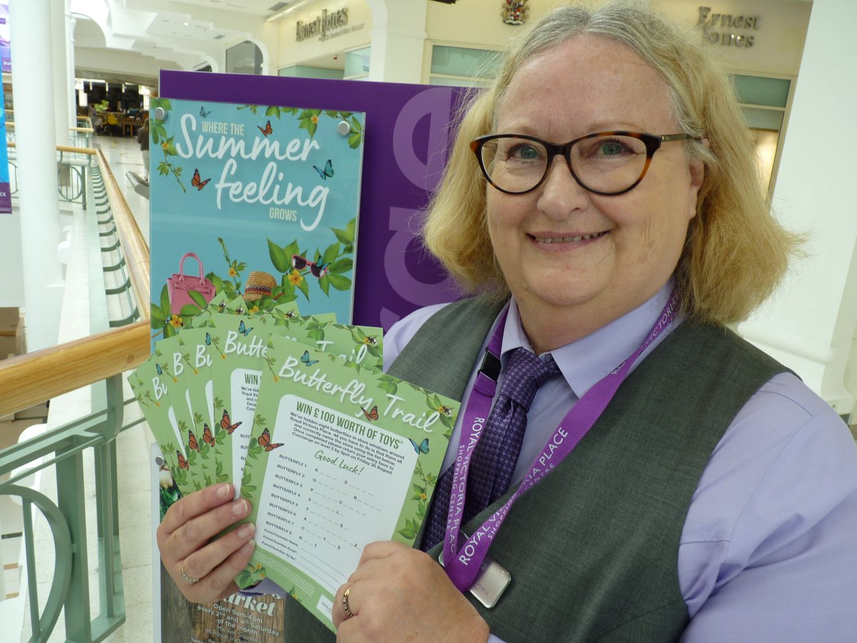 Would your kids love to #win £100 worth of toys? Then pop along to our friendly Concierge team on level 2 and pick up a Butterfly Trail Sheet. Find them all &amp; you could be our lucky winner! Every entry receives a free gift courtesy of @FromPaperchase. T&amp;C's apply. #RVPSummerFun