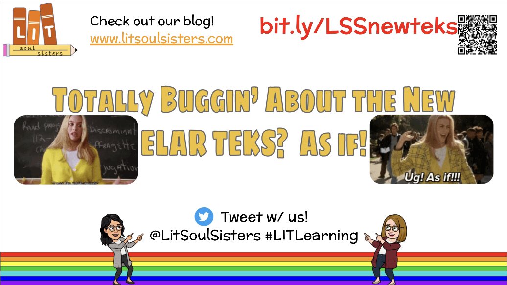 LitSoulSisters's tweet image. Hey #CFISDDLC, we’re so sorry our sessions on the new TEKS filled up so quickly! Here is a copy of the slides to find some tech tools that touch on the new strands. Let us know if you have any questions or need a demo by sending a DM! #LITLearning