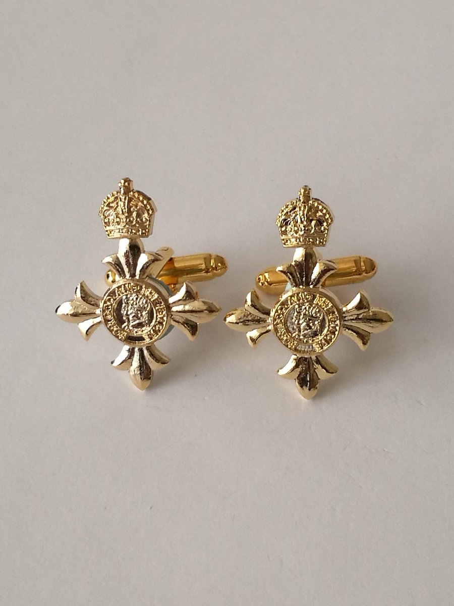 Cufflinks available for OBE and MBE