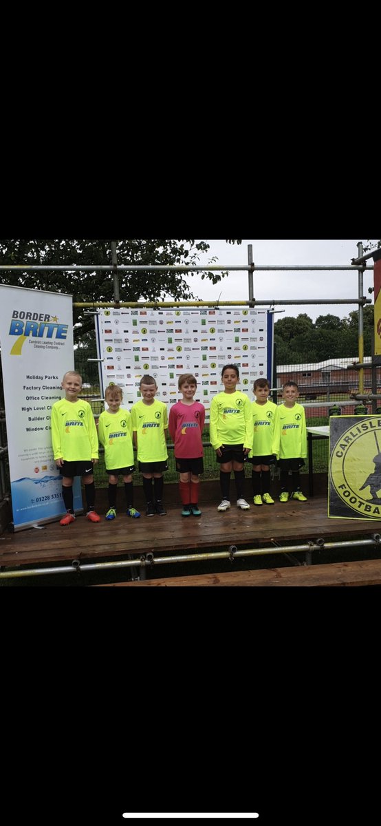 Borderbrite are proud to sponsor Carlisle Reivers U9's for the upcoming season ⚽️ #GrassrootsFootball