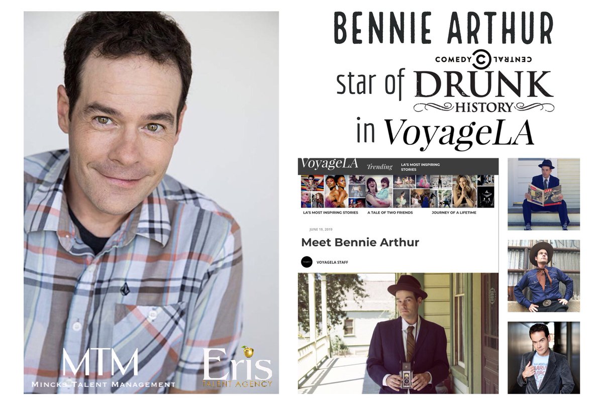 Meet #MincksTalent‘s #BennieArthur, one of the stars of #ComedyCentral’s #DrunkHistory, in #VoyageLA’s recent article on him. voyagela.com/interview/meet…
.
.
#MincksTalentManagement #ProudManager #MTMAdults #AdultComedy #Comedy