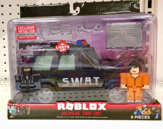 Lily On Twitter Roblox Toys Have Been Reset Looks Like They Re Keeping The Sharkbite Repackaged The Jailbreak Swat Car Blind Boxes Are Not Fully In Yet Showing All The New Toys - swat roblox toys