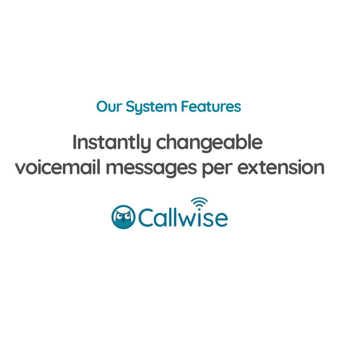 Callwise1's tweet image. In the admin portal, you can record a new message and have it live on your system with the press of a button

To see a complete list of System Features, visit our website 
callwise.com

#VoIPsystems
