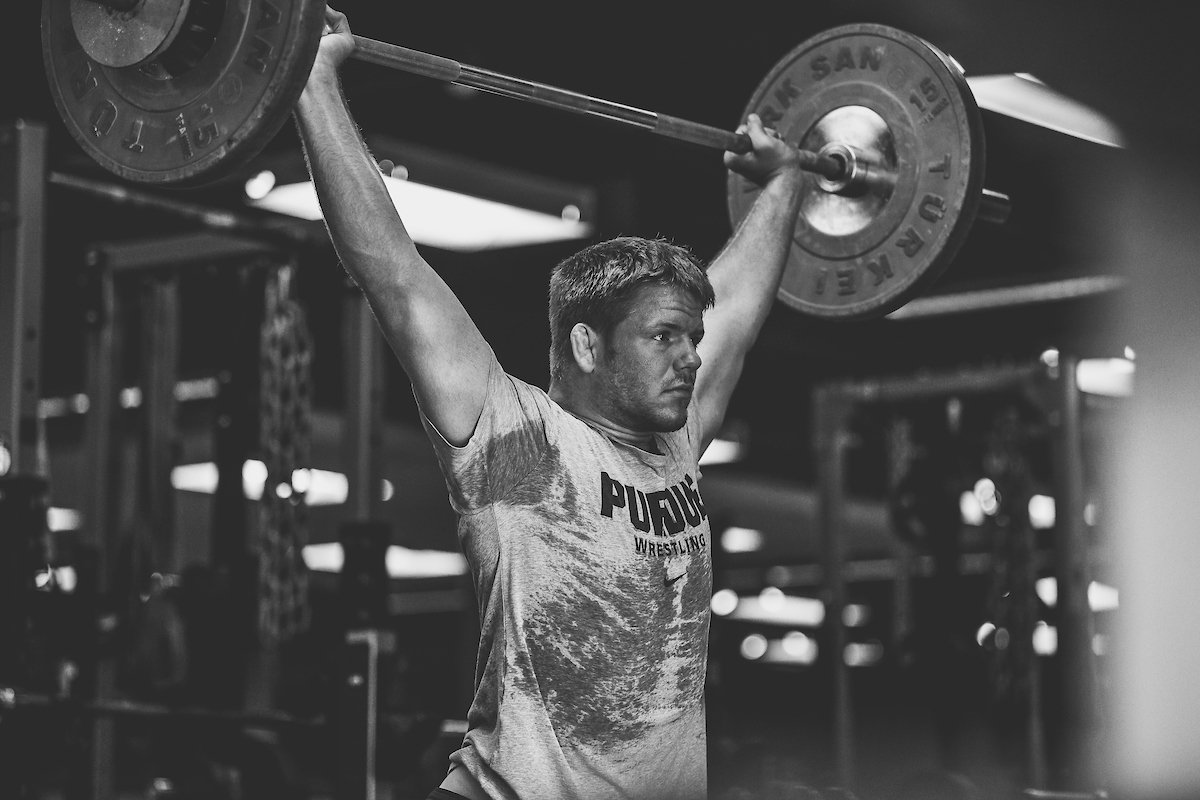 PurdueWrestling's tweet photo. Working on those muscles for getting our hands raised this season... #BoilerUp #AlwaysAggressive https://t.co/N37QfIRCun