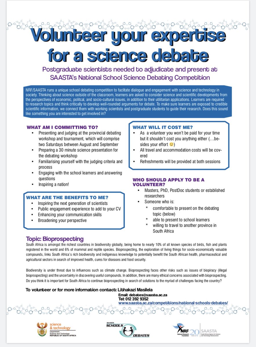 AliHalajian's tweet photo. Indeed we must have #ScienceMonth instead of #SASciWeek.
July-August:
I #SciComm #ULZoologyMuseum for a rural school, attended #EducationExpo #Mokopane, judging #Tritech2019 & @Exposcience, giving talk and #ScienceJudge at #ScienceDebate @NRF_SAASTA.
#NSW2019
Did I enough?! you? https://t.co/9oNxEpzhf5