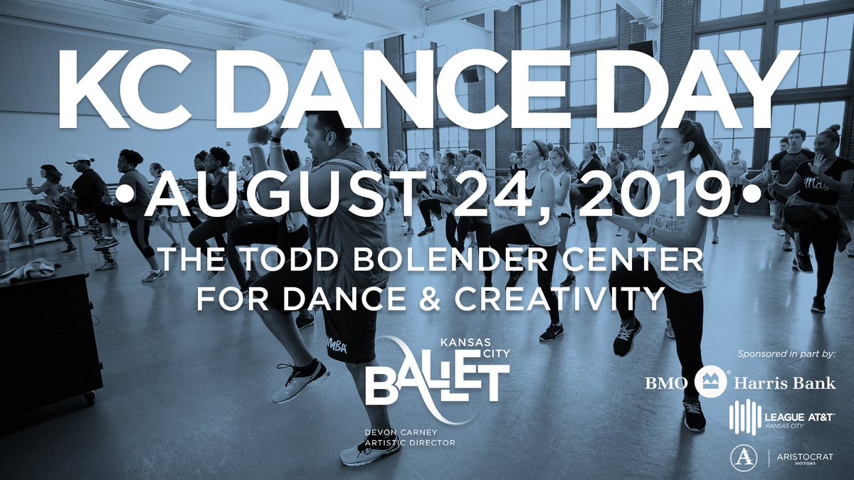 kcballet's tweet photo. Have you registered for FREE #KCDanceDay yet? Saturday Aug 24: FREE classes and performances for all ages all day at #kcballet https://t.co/b2mlz5cyWx https://t.co/jRrpJ1Oc1Y
