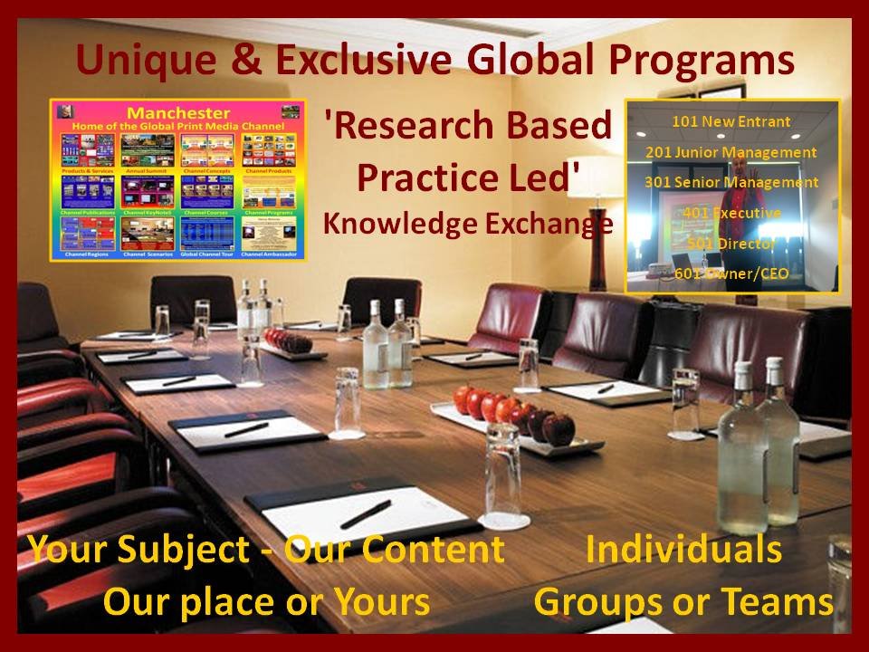 Unique &amp; Exclusive Global Programs for Individuals Groups or Teams. Wednesday 31st July 2019. Find Out More On: bit.ly/334dssf 101 New Entrant, 201 Junior Management, 301 Senior Management, 401 Executive 501 Director, 601 Owner/CEO