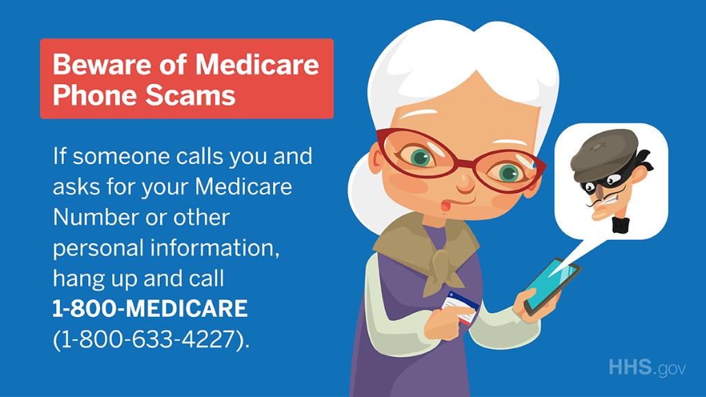 Protect your loved ones from scammers! If anyone calls asking for their Medicare card number, they should hang up and call 1-800-MEDICARE (1-800-633-4227). Find tips to prevent Medicare identity theft at: bit.ly/2LQZHbg #WednesdayWisdom #WednesdayMotivation