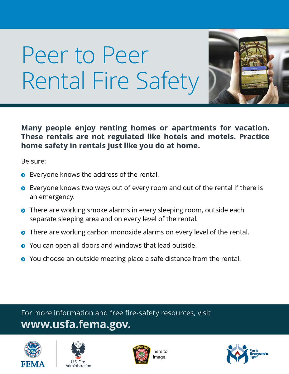 NNFire's tweet image. Renting a vacation home or apartment?  Check out these safety tips!