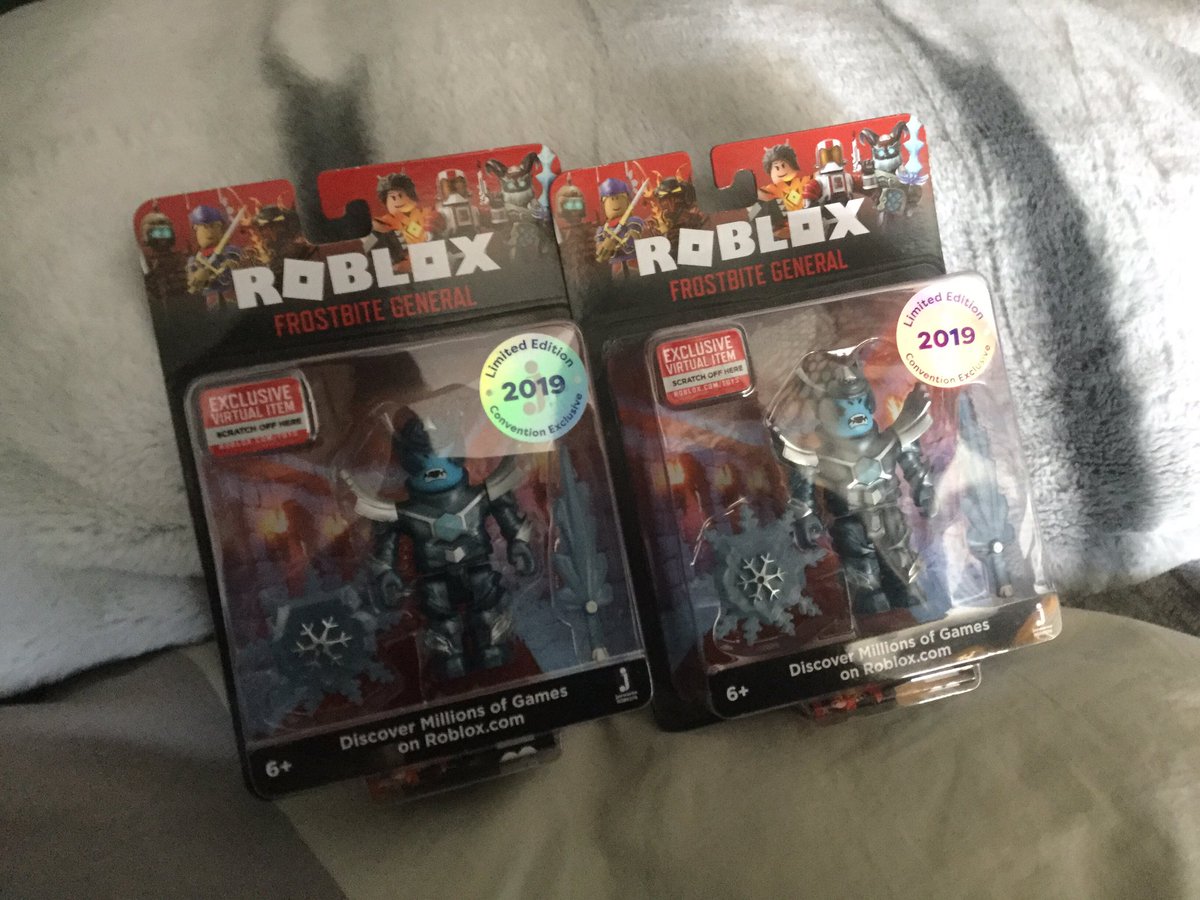 Sdcc 2019 Roblox Frostbite General Figure Pack Ultra Rare In Game Item ...