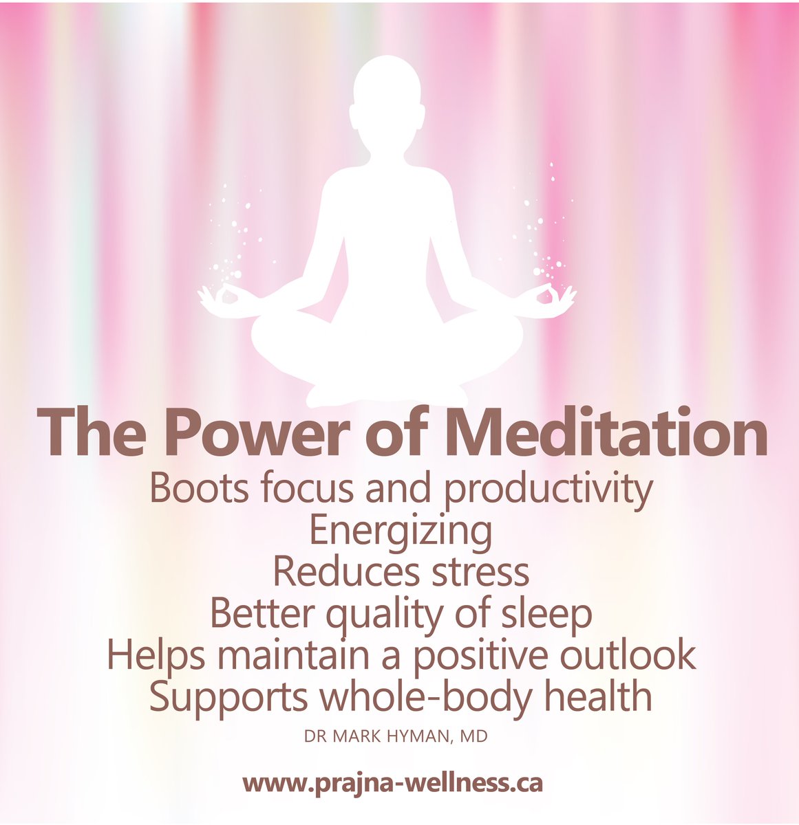 PrajnaWellness's tweet photo. Meditation benefits
Boots focus and productivity
Energizing
Reduces stress
Better quality of sleep
Helps maintain a positive outlook
Supports whole-body health
To learn more sign up for our upcoming retreat on Aug 3, 2019
click the link below or in the bio
https://t.co/MWQo3Y6l9K https://t.co/W54jYgDA5w