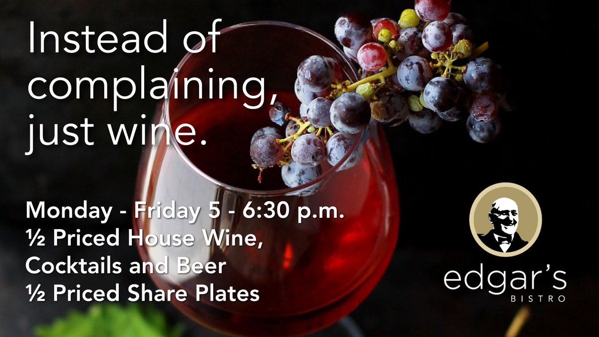 Celebrate #WineWednesday with ½ priced house wine during our Happy Hour this evening. View our dinner menu at ow.ly/jYa250u3J1M. #HappyHour #MaconGA #EatAndDrinkLocal