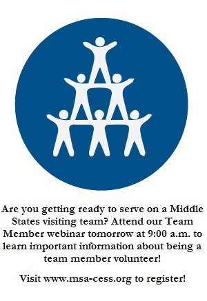 MSAaccredited's tweet photo. Visit https://t.co/BVxCNl1rtX to register! #MiddleStates #Accreditation #SchoolImprovement #Volunteer https://t.co/apFPqqwmH0