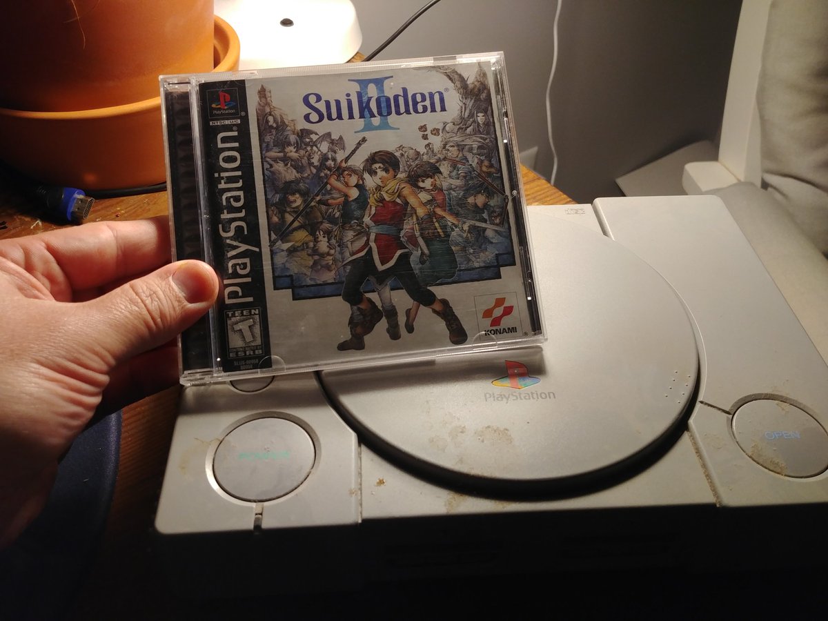 Fortunately, I've since upgraded my copy of Suikoden II to an official one. It's a thing of beauty.