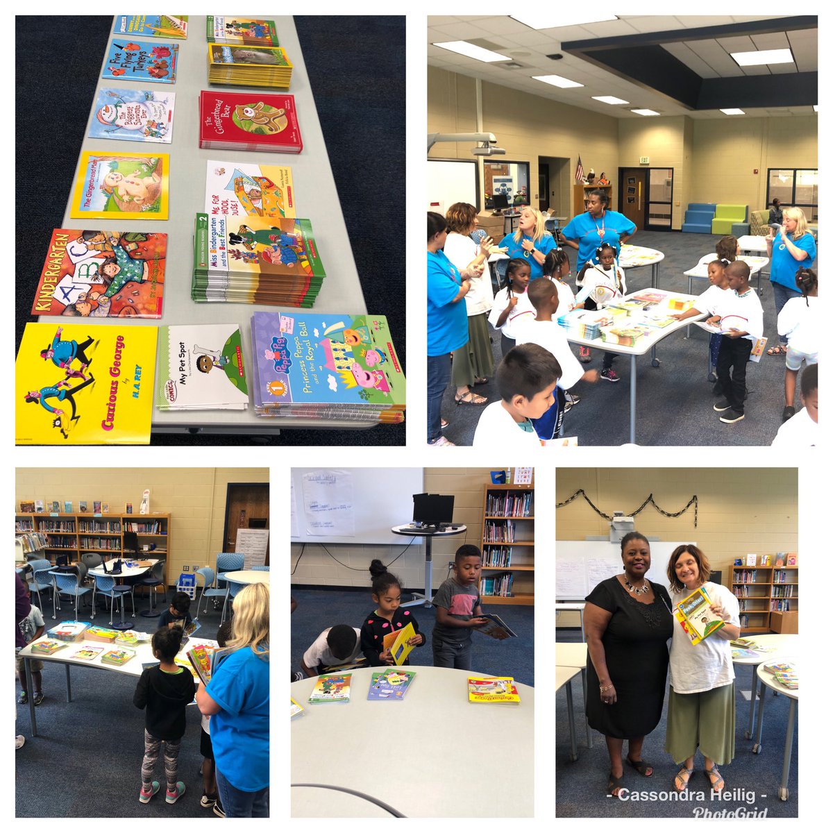 heiligca08's tweet photo. Lots of smiles at the Books-A-Palooza at Petree Elementary School today! Pathway to K and Pathway to One students were able to choose books to take home! #wsfcsearlylearning #learngrowplayink @KBendheim https://t.co/xqASYp8KPD
