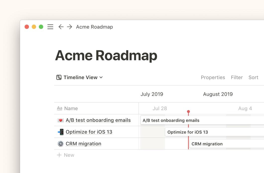 Notion Gantt Chart