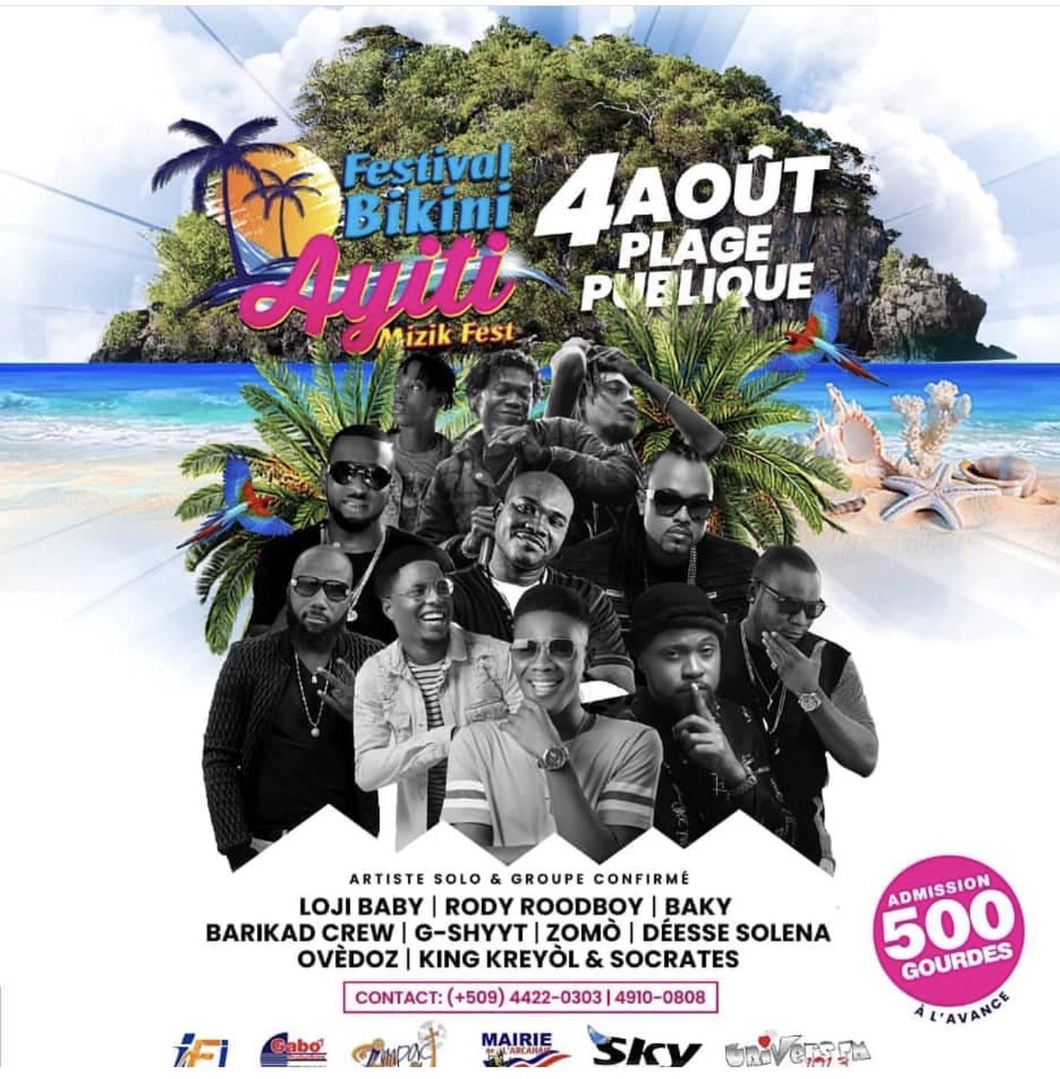 Dimanche 4 Août FESTIVAL BIKINI mete prezan pou <a href="/TheBarikadCrew/">Barikad Crew</a>