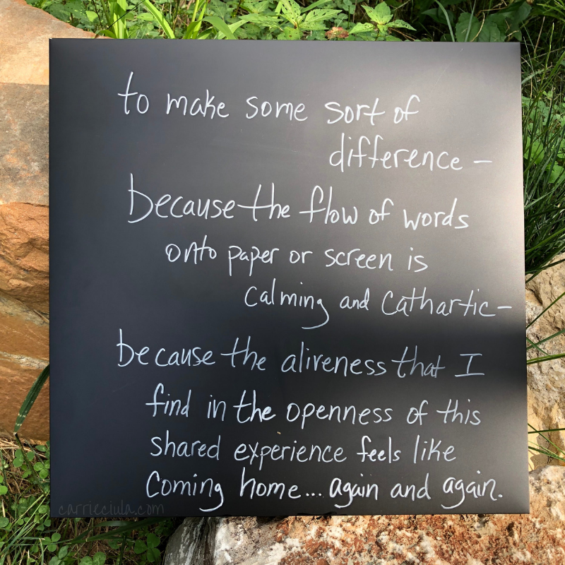 carrieciula's tweet photo. "why you are sharing is something you know already.
what is it? find it, and then return to it again and again." 
—william kenower
::
#fearlesswriting 
#openness 
#sharedexperience 
#yesthis https://t.co/qERHs35ZfE