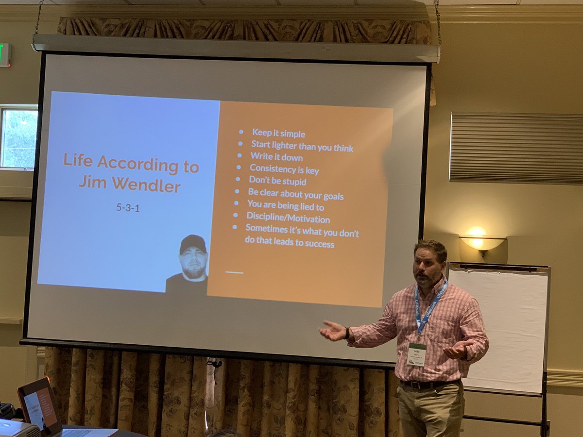 TonySinanis's tweet image. @MichaelBerryEDU  sharing his #SPARKTalk where he is sharing the lessons he learned from his workout regime &amp;amp; how it informed his leadership! WOW! @vtprincipals #VPAAcademy2019