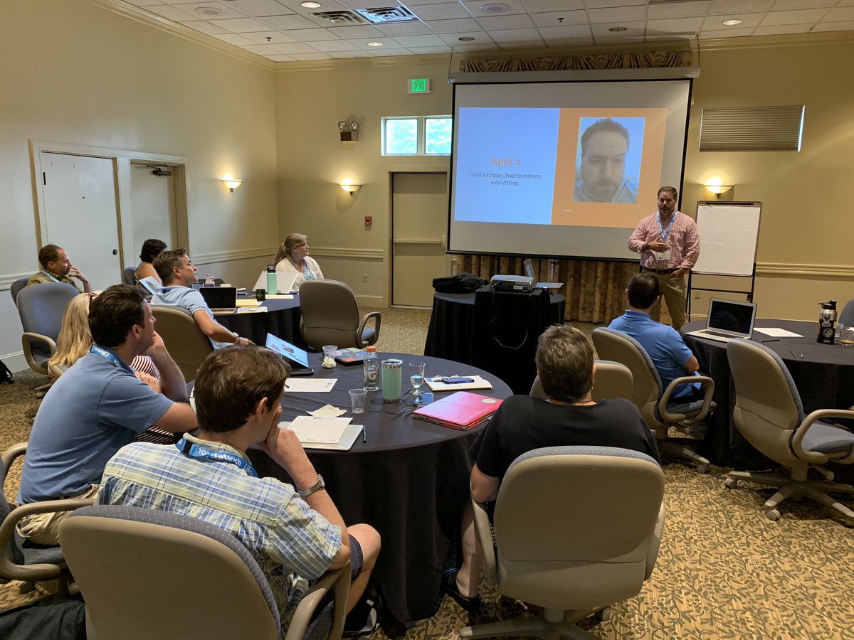 TonySinanis's tweet image. @MichaelBerryEDU  sharing his #SPARKTalk where he is sharing the lessons he learned from his workout regime &amp;amp; how it informed his leadership! WOW! @vtprincipals #VPAAcademy2019