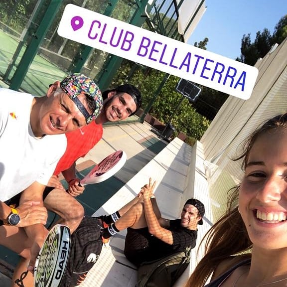 Entreno combinado. Fuerza y Padel con los mejores @clubbelaterra @bertaabellan @36nacho36 @jorditorres81 Al sol que más calienta 😎 #TrainingToWin