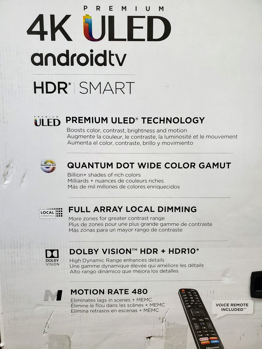 Qwazyd0gg's tweet photo. I CAN NOT wait to get this down to the office & set up! 👊 @HisenseCA
✔️ #QuantumDot
✔️ #4K
✔️ #HDR10
✔️ #DolbyVision
✔️ #1000nits
✔️ #120Hz Native / 480 MR
✔️ #LocalDimming
Review coming very soon!
#Sponsored https://t.co/iXpURz2Pbd