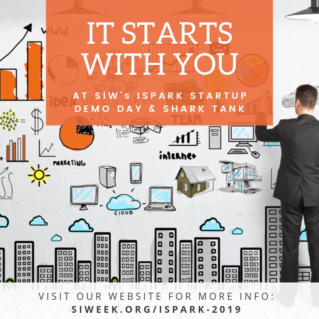 The SiW iSpark page is now live - Startups, apply to get a demo station to pitch to angels and venture firms! Angels and VCs, apply to be an investor! Visit siweek.org/ispark-2019 for more details #ispark2019 #startups #angelinvestors #venturecapitalists #entrepreneurship
