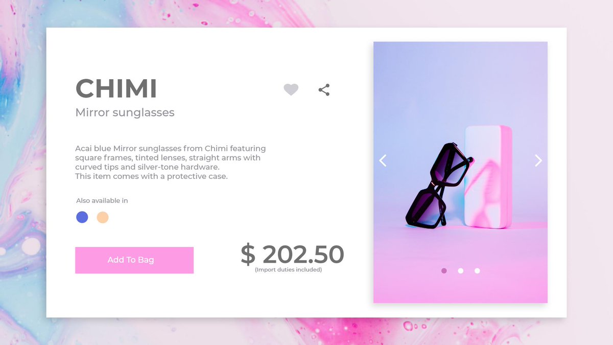 disha_sanjay_'s tweet photo. Day 12/100 - E-commerce shop (single item).
As usual let me know what u guys think about it!
@AdobeXD @Daily_UI @dribbble #DailyUI #012 https://t.co/sjIvEI6dIn