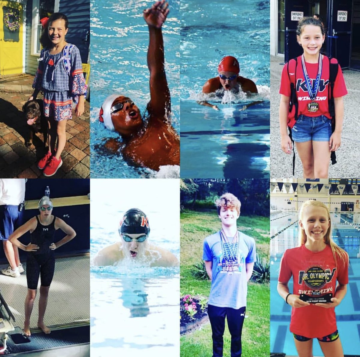 Good luck to the killer whales zone team qualifiers! Charlotte, Christian,  Kira, Delaney, Payton, Emmanuel, Nate and Kasey! We are proud of you! #kwswimming #usaswimming #amzt19 #easternzone #agegroupchampionships #zones #summerswimming