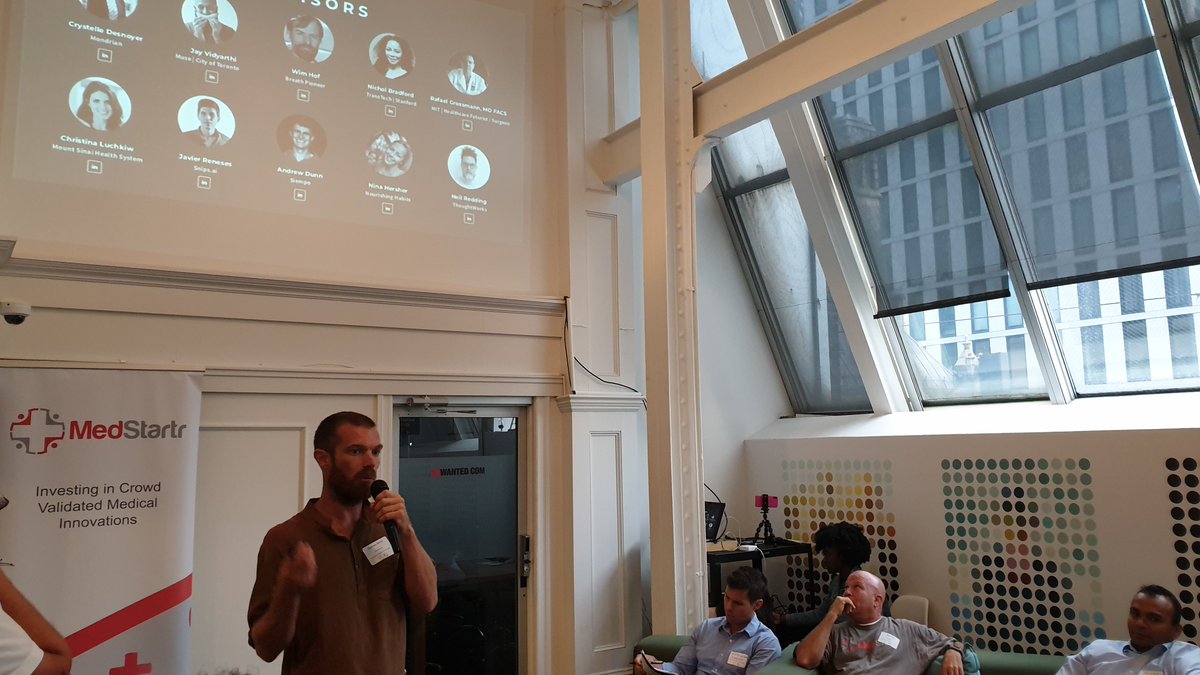 ventureoutny's tweet photo. Fourth on stage is @hnnsbnd, Founder of @breathing_ai that offers personalization of screen experiences using AI and biometrics to improve attention and reduce stress.
#ventureouthealthtech #healthtech #medstartr #startuplife #ventureout https://t.co/dEKfInhr0J