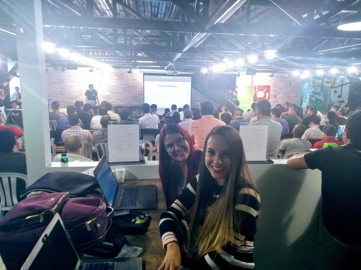 luucamay_'s tweet image. RT pionerasdev &quot;RT lizparody23: Here with ManuCastrillonM  excited and nervous for my talk in #JSWeek

Here I come 💪
pionerasdev NodeSource https://t.co/cKqy4GTBMx&quot;