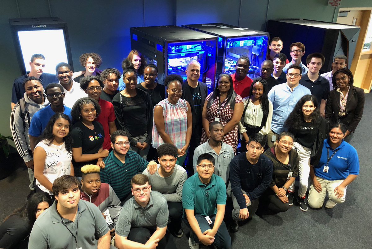 rossmauri's tweet photo. Very much enjoyed speaking with our @newburgh_ptech #Interns today. A lot of talent and potential here! 
#GoodTechIBM #NewCollarJobs https://t.co/j32pR23fM8