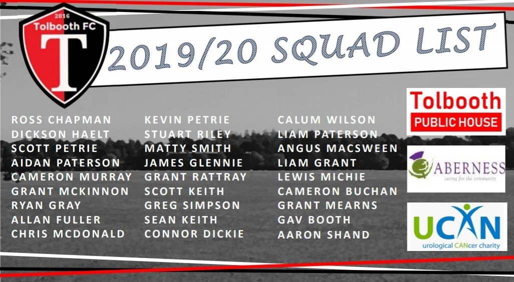 Every season we have the objective to keep our Twitter up to date. Could 2019/20 be the season. Alternatively its <a href="/TolboothFC/">TolboothFC</a> on Facebook!