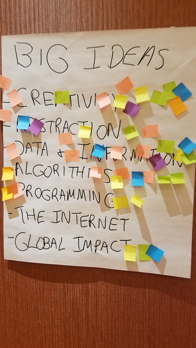 jpudaloff's tweet image. Wow! TLO group hit all these Big Ideas and Computational Thinking Practices in one lesson! Knocked it out of the park! @TeachCode #MiCoding #CSforMI #MICSTA
What an amazing day 3 with a great group of educators!