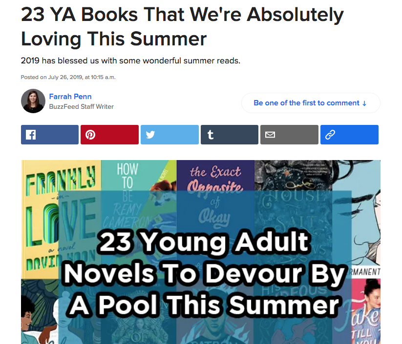 simonteen's tweet photo. #PermanentRecord by @choitotheworld and #SomethingLikeGravity by @ASmithAuthor were both included on @BuzzFeed's list of YA books to read this summer! https://t.co/8DEWoYSIqO https://t.co/3wbUnze4KT