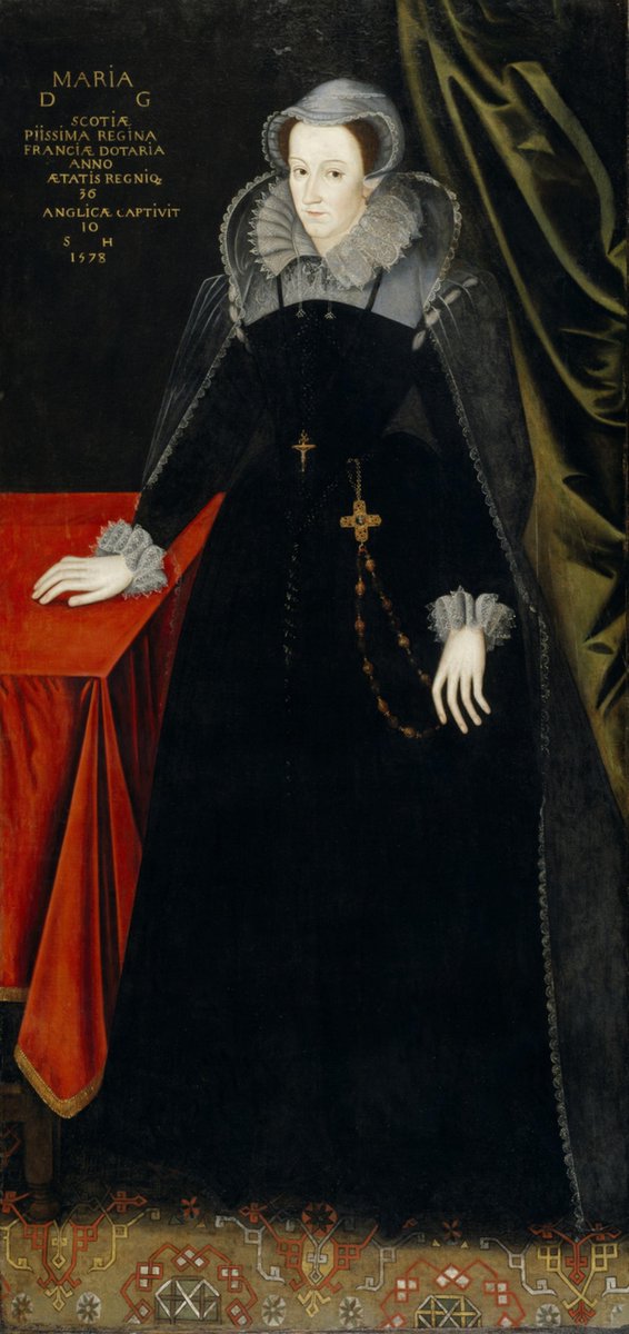 Falsely convicted of treason against the heretic and usurper Elizabeth Tudor, Mary Stuart—pious Catholic and rightful Queen of England—was beheaded in 1587, having forgiven her executioner.