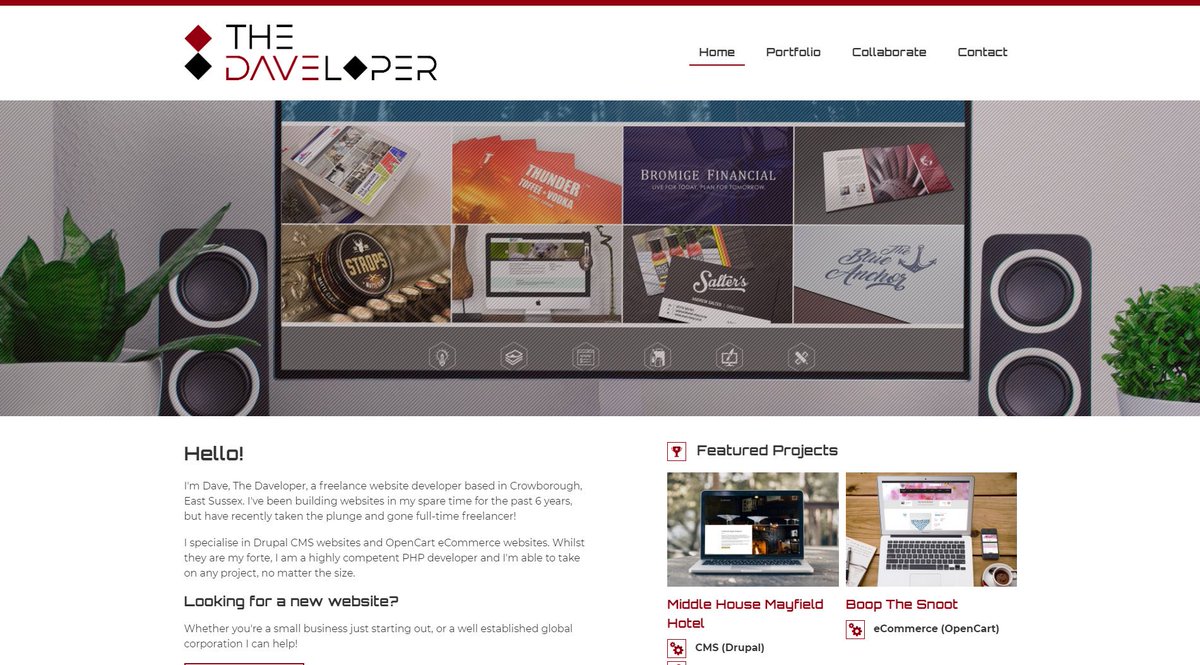 TheDaveloper's tweet image. The new website is finally live!