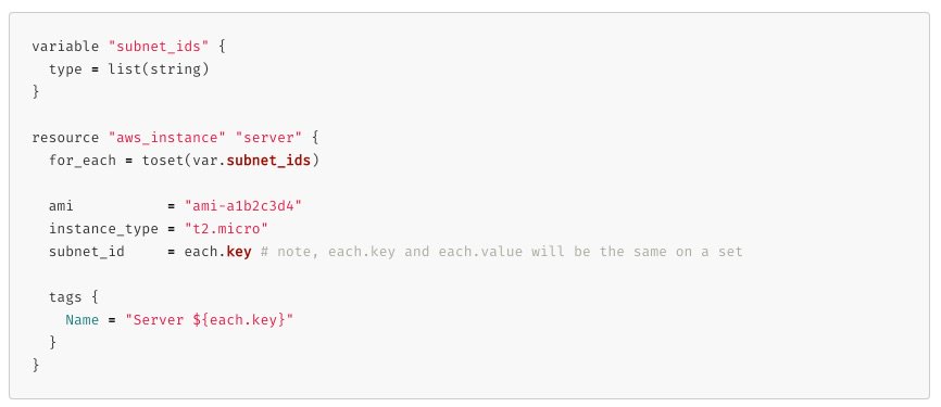Terraform 0.12.6 is released and includes FOR EACH FOR RESOURCES. 👾 terraform.io/docs/configura…

Send your 👏 to <a href="/pamasaur/">Pam</a> for implementing this amazing feature!