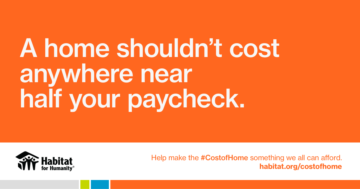 HabitatIV's tweet photo. Every family deserves a decent place to live. We’re working to make the #CostOfHome something we all can afford. Join us today! https://t.co/9Gh0AlPzvG https://t.co/2pEUFMUuvN