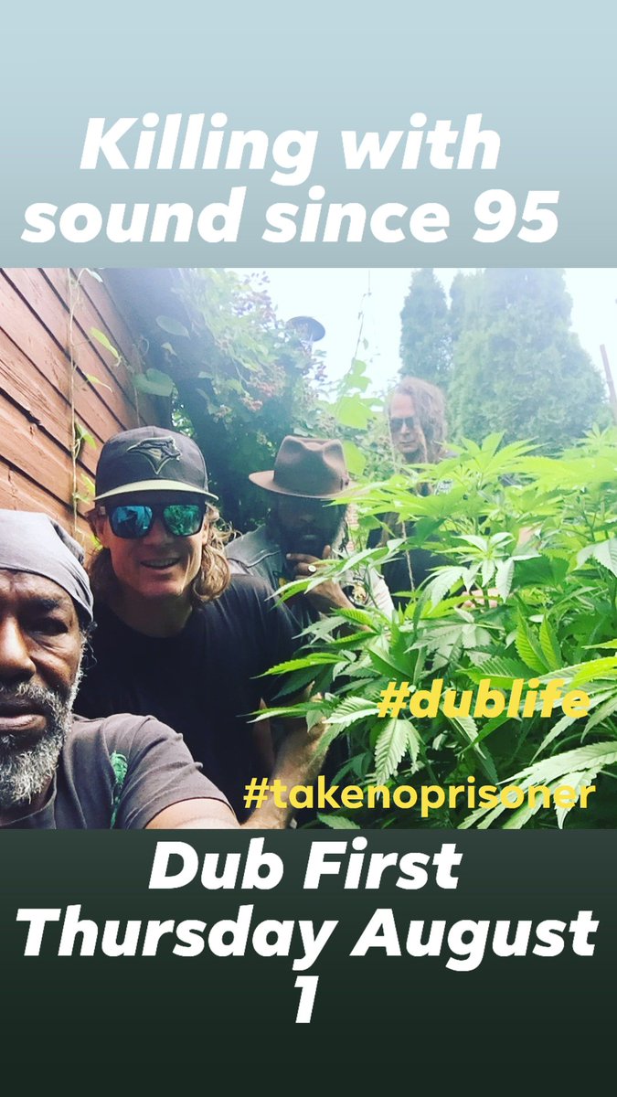 Dub First Thursday 
August 1 <a href="/THEPAINTEDLADYY/">THE*PAINTED*LADY</a> 
<a href="/bredrendub/">Bredren Dub</a> <a href="/djchocolauren/">DJChocolauren</a> 
Resinators/BREDREN 
Canada's Original Live Dub Experience 
Listen on SoundCloud resinators.com bredren.ca 
#bredrendub #resinators #resinatorsmaximumdub 
Killing with sound since 95