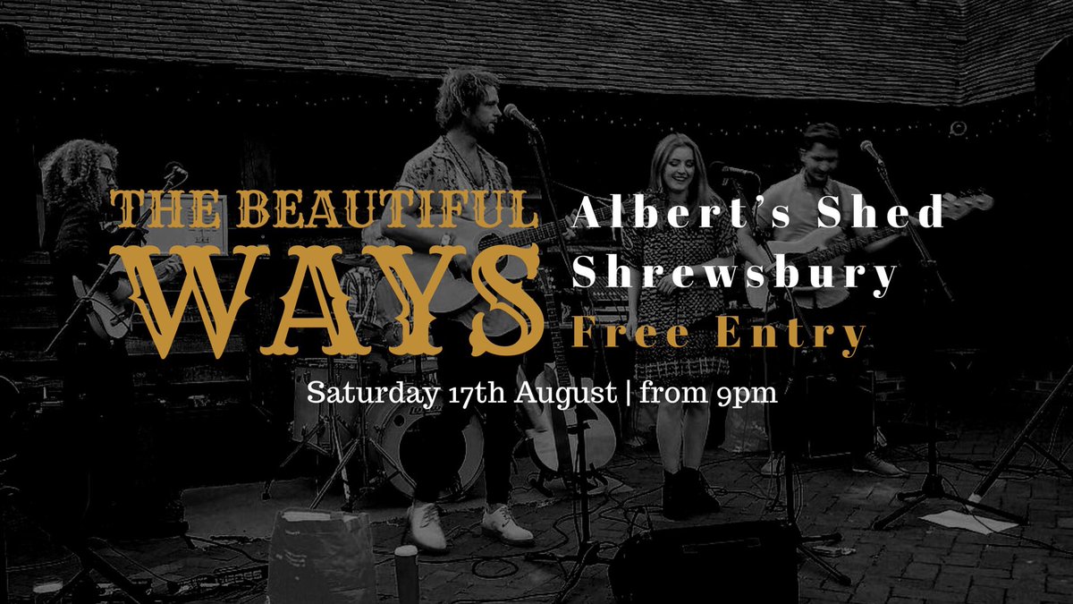 We are RETURNING to @albertloveslive in #Shrewsbury VERY VERY soon!! Get Saturday 17th August in your diary folks & gear yourselves up for a great night! 🍻💃
