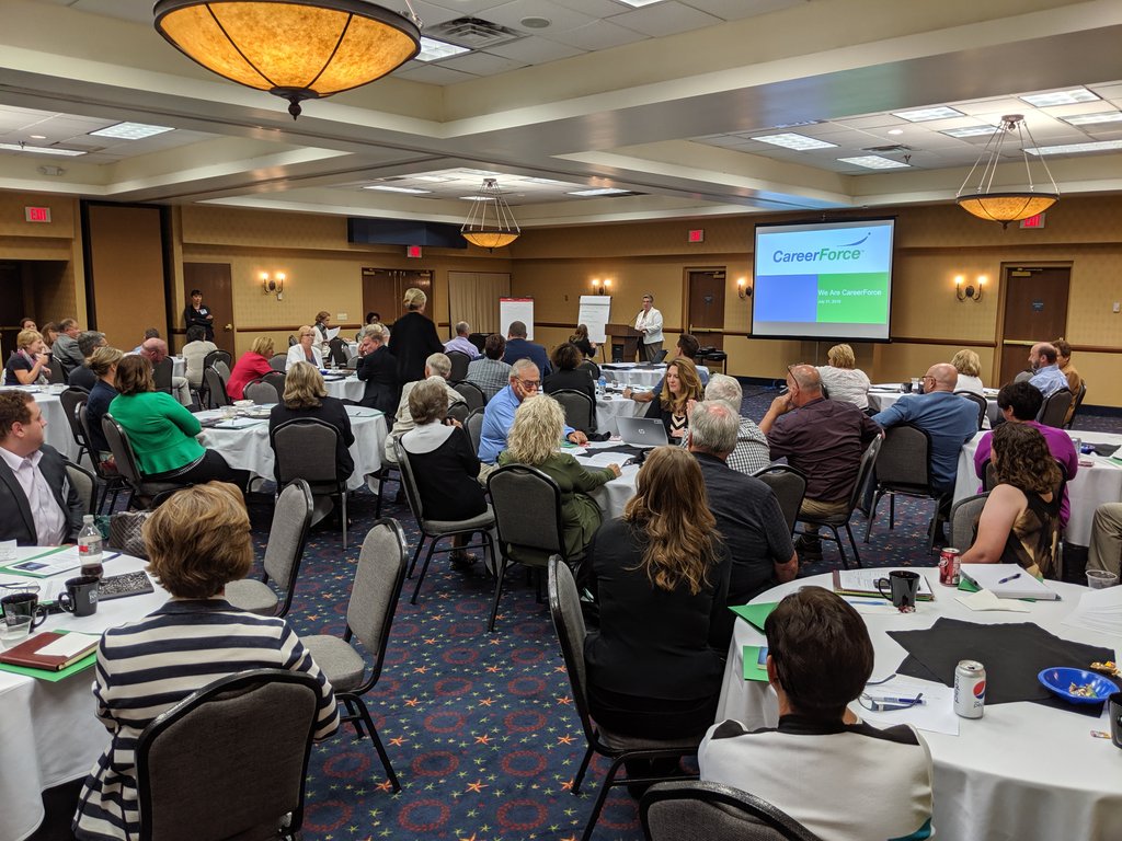 Great to be in Duluth w/ <a href="/Janatopoulos/">Lorrie Janatopoulos</a> <a href="/BenBaglio1/">Ben Baglio</a> &amp; others from our <a href="/mndeed/">MN DEED</a> team at the 2019 MN association of workforce boards conference. A great &amp; candid conversation about what's working and where we can improve, together.