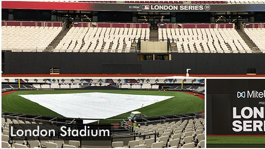 covermasterinc's tweet image. Covermaster Pitches in for MLB's London Series bit.ly/2GEm7s2 #ondeckcircle #baseballfieldtarp #baseballwallpadding #baseballfencepadding #raincover #weightedtarp #stadiumwallpadding #mlblondonseries