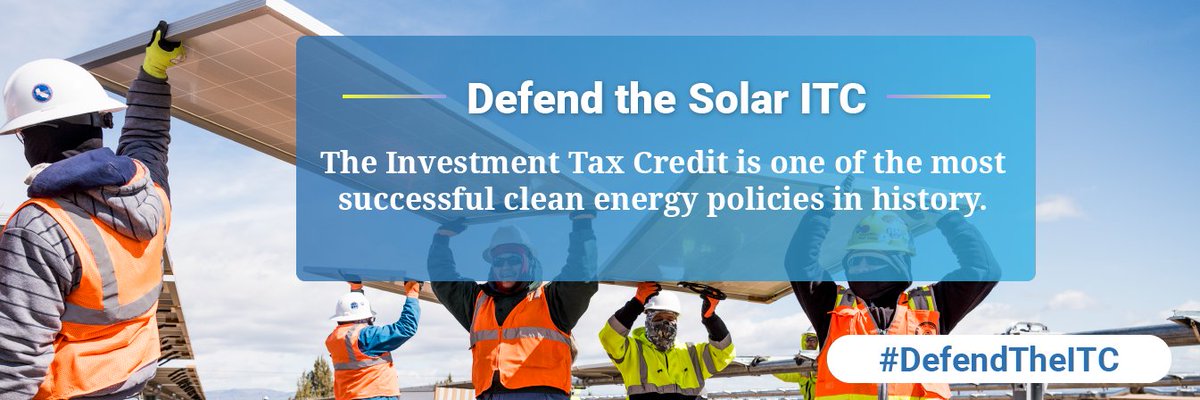 SolarInWA's tweet photo. The U.S. wouldn’t be #2MillionSolarStrong without the #solar investment tax credit. We must #DefendTheITC to deploy more solar in the fight against climate change. Tell your representatives to support the Renewable Energy Extension Act, introduced to Congress last week. https://t.co/06y5Ge4dBJ