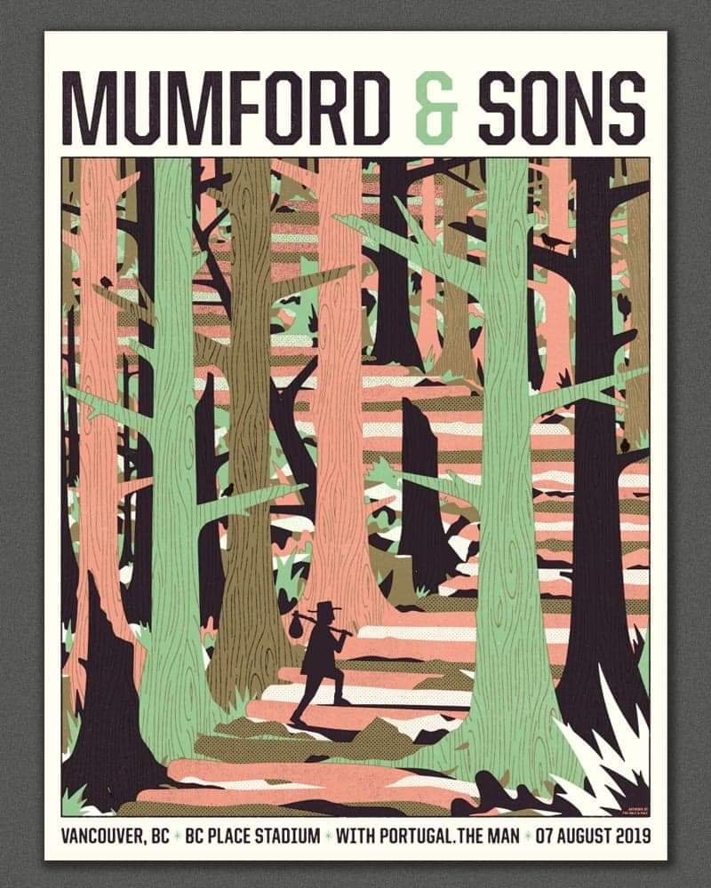 T-shirt Homme Mumford And Sons - Noir, 100% Coton, Tailles S à 5XL, Neuf Avec étiquettes