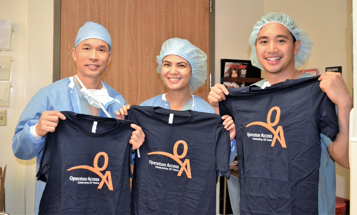 OperationAccess's tweet photo. Shout out to Dr. Sun Leung (far left), anesthesiologist at Kaiser Redwood City (@aboutKP), who has been a #volunteer through our program since 2009.
Thank you Dr. Leung for all that you do! #Cheers to 10 more years!
#KPThrive #OperationAccess #Blessed #GiveBack #Gratitude https://t.co/xNdnoWHZ8R