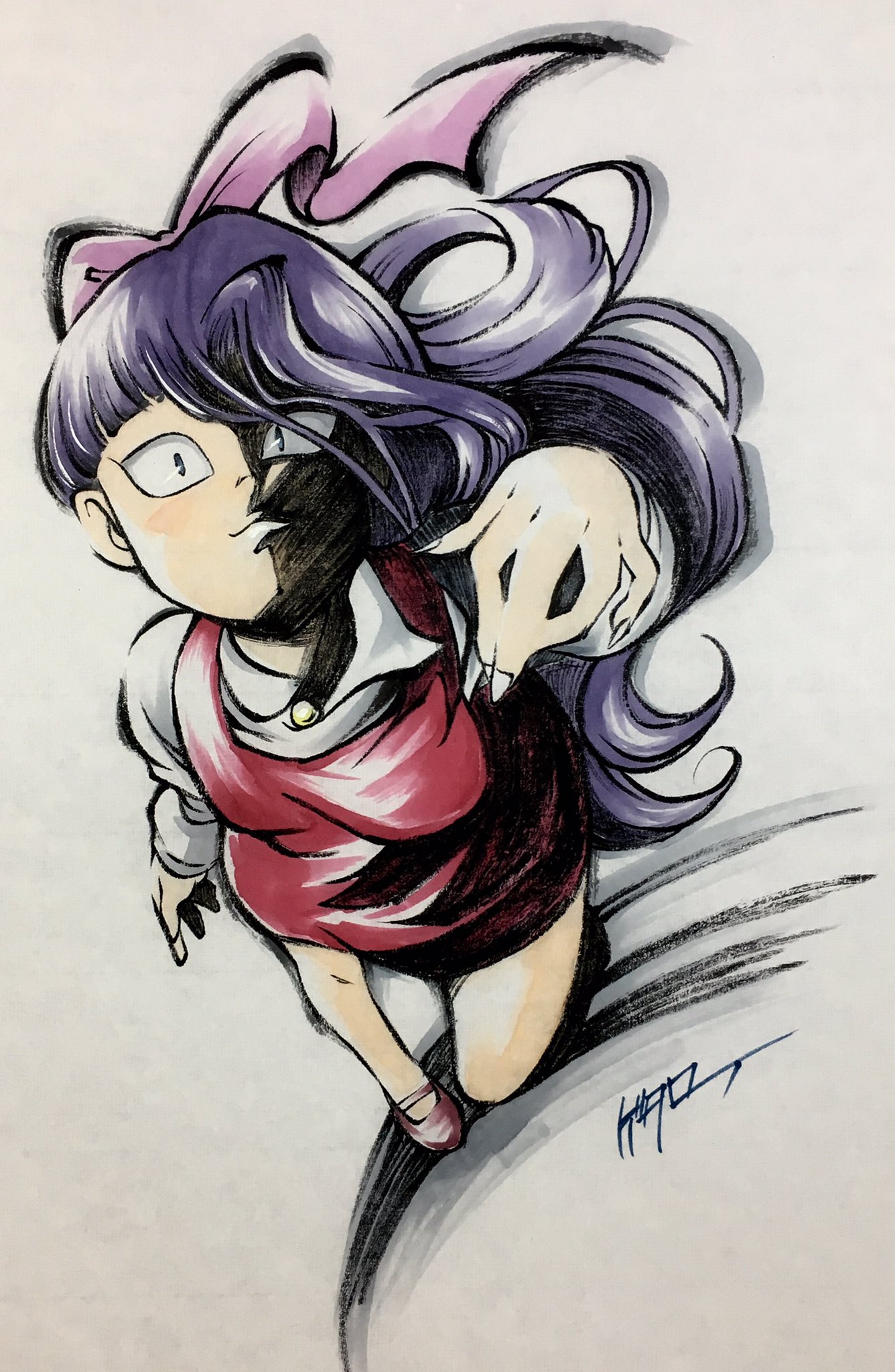 放浪のゲタロー Di Twitter 墨絵 ラクシャサ猫娘 ゲゲゲの鬼太郎 墨絵 T Co Nr8gnq0k6j Twitter