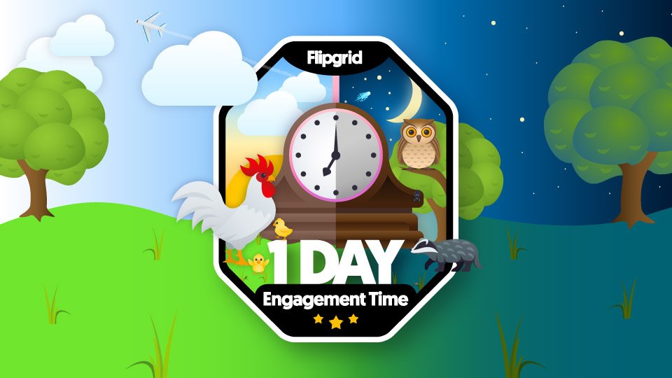 I am excited to rock my new @Flipgrid Rock Around the Clock badge! 
So proud of these first graders who are sharing such great work daily! Keep it up!!