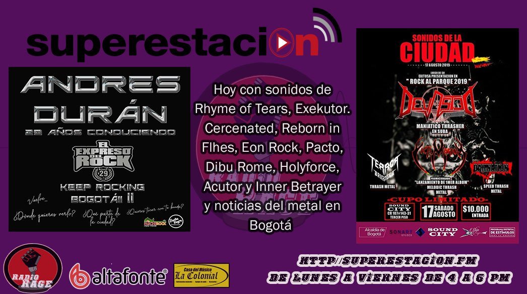 henryrage's tweet photo. Dignidad Desecha de @Absolution_AD miercoles de sonidos extremos en @Radiorageofi de @Superestacion #MetalColombiano🤘

https://t.co/mUtFVdStLS https://t.co/3PZNJuQza0